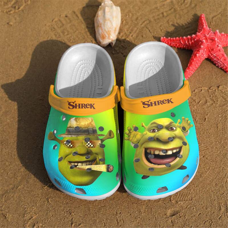 Unique New Shrek Funny Crocs Clog Shoes