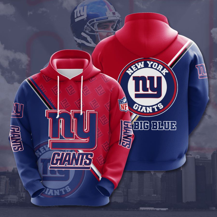 New York Giants Custom Hoodie 3D