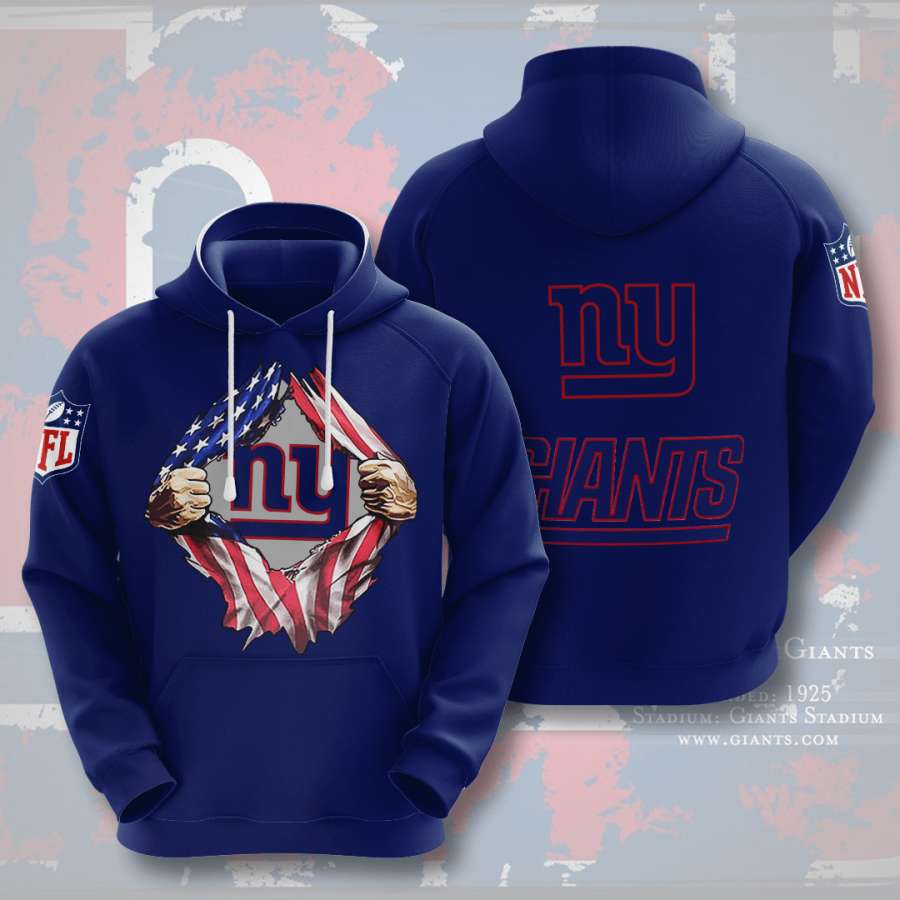 New York Giants Custom Hoodie 3D