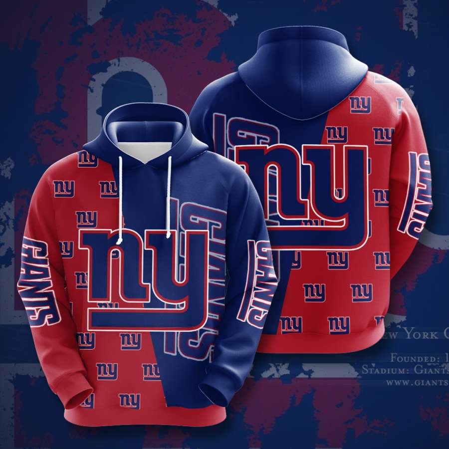 New York Giants Custom Hoodie 3D