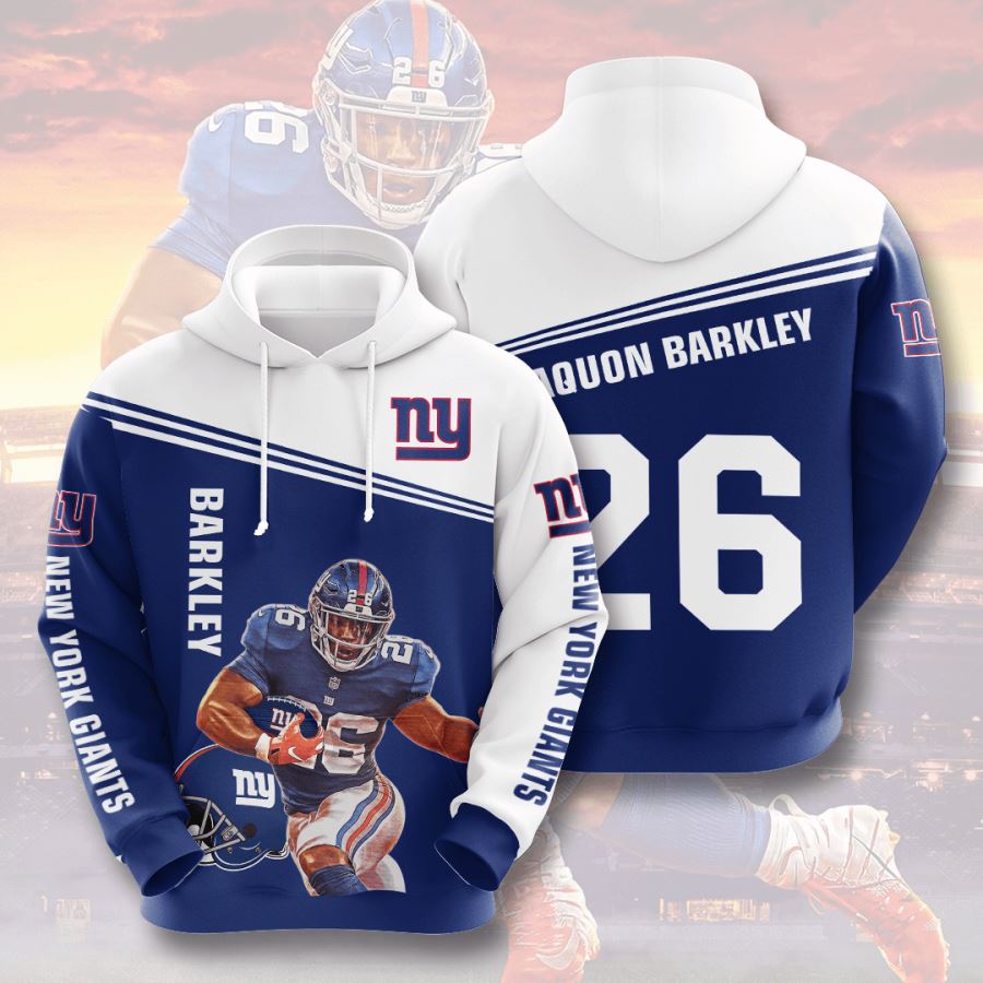 New York Giants Custom Hoodie 3D