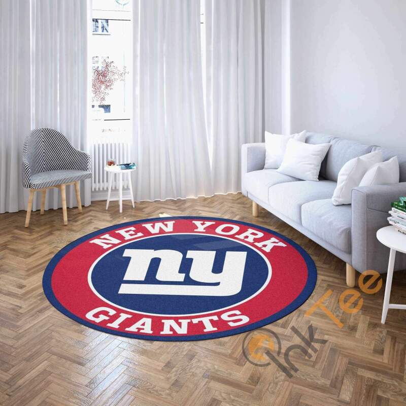New York Giants Round Carpet Nfl Football Rug