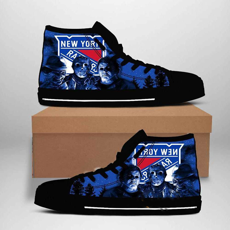 New York Rangers Nhl Hockey High Top Shoes