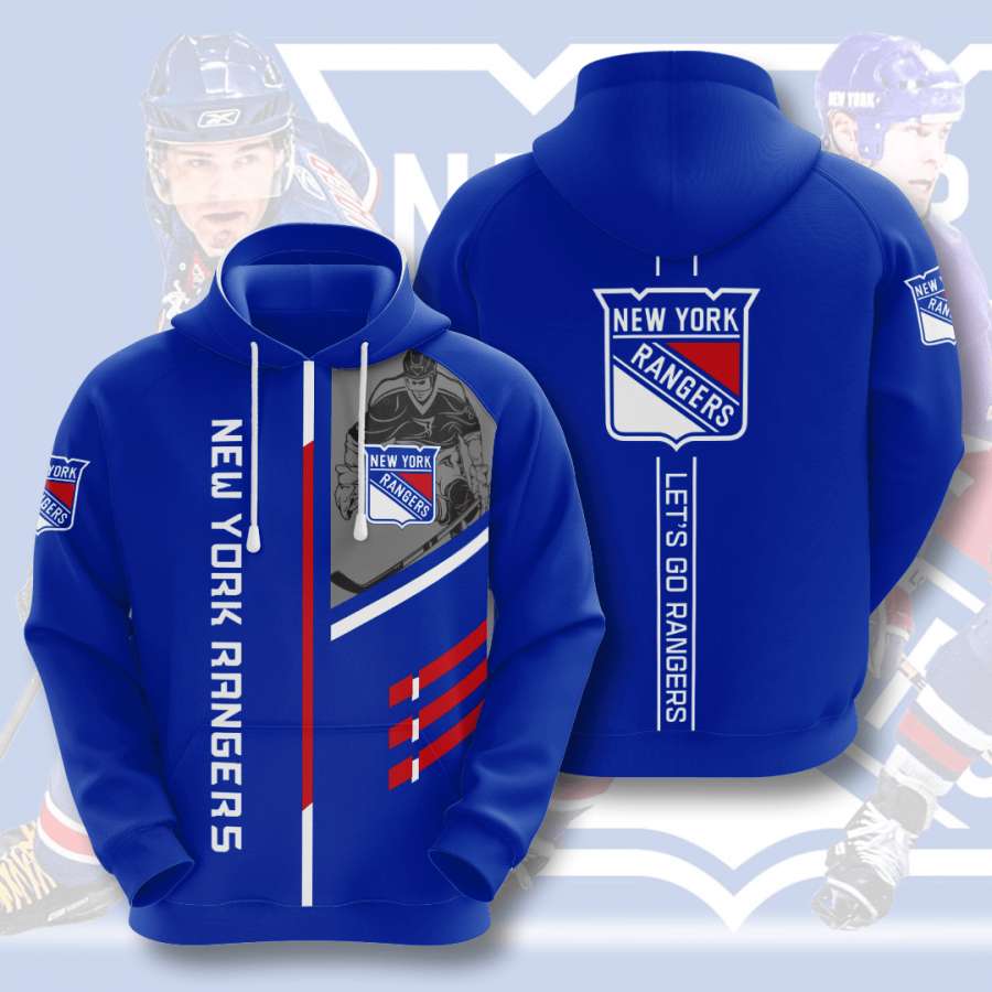 New York Rangers Custom Hoodie 3D