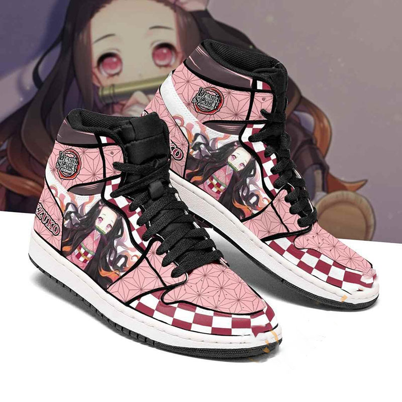 Nezuko Costume Demon Slayer Sneakers Anime Air Jordan Shoes