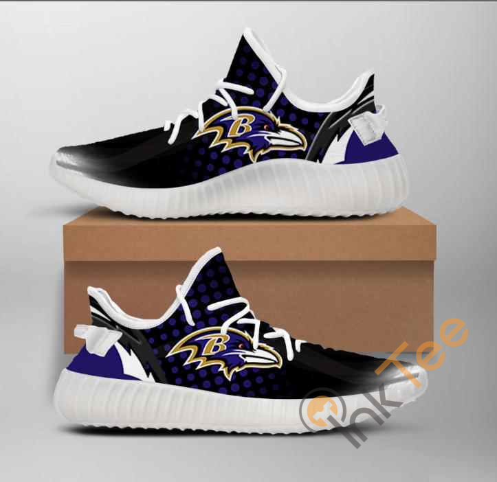 Nfl Baltimore Ravens Team Big Logo Yeezy Boost