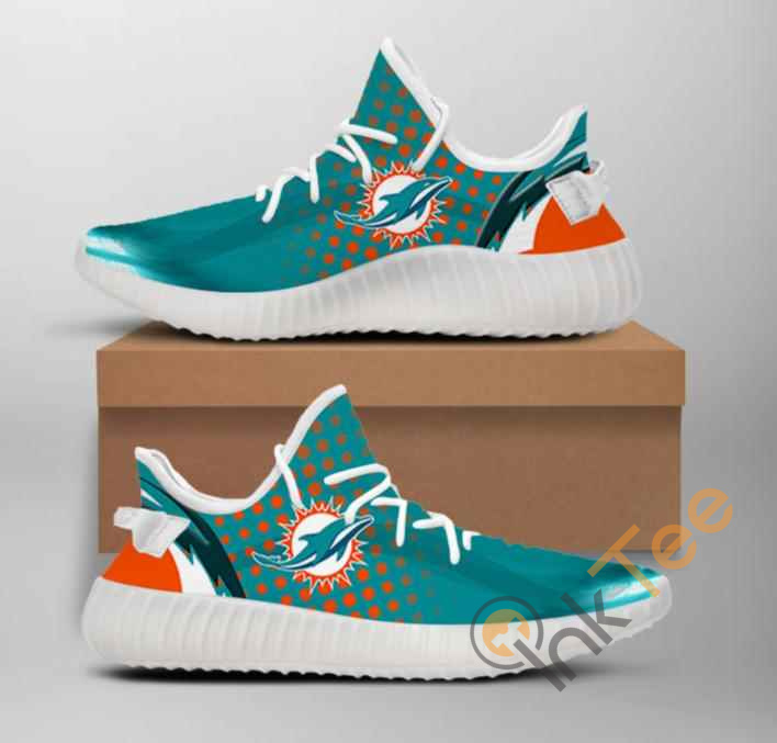 Nfl Miami Dolphins Team Big Logo Yeezy Boost