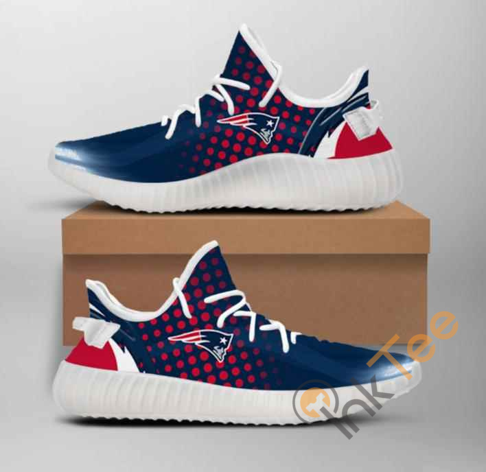 Nfl New England Patriots Team Big Logo Yeezy Boost
