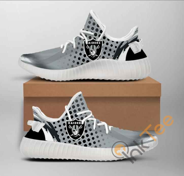 Nfl Oakland Raiders Team Big Logo Yeezy Boost