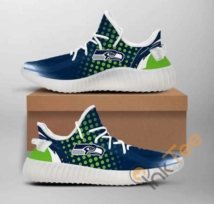 Nfl Seattle Seahawks Team Big Logo Yeezy Boost