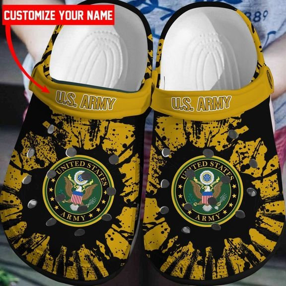Nice Us Army Crocs Clog Shoes