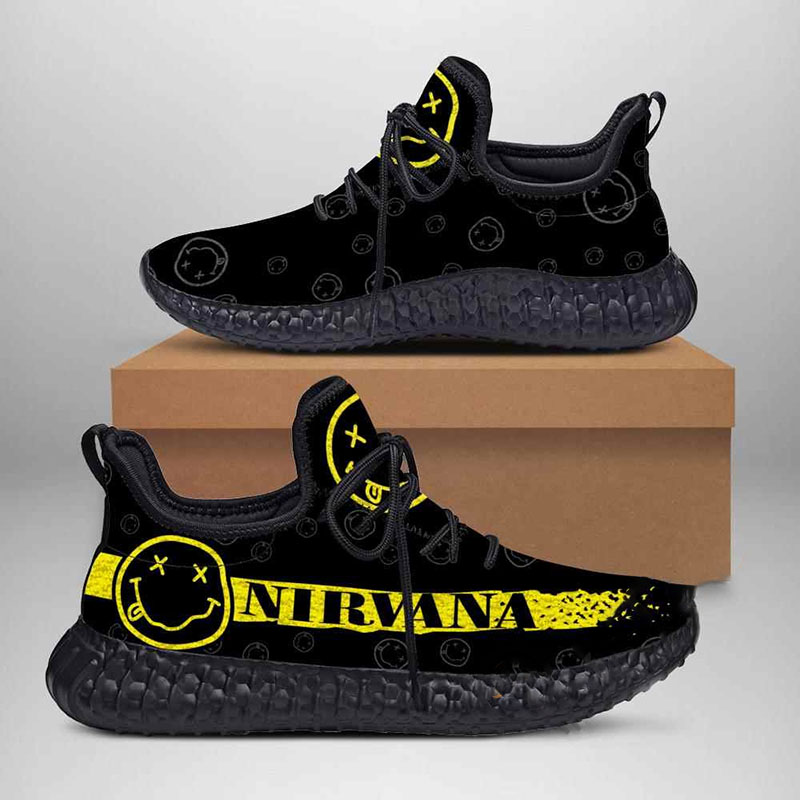 Nirvana Smiley Face Yeezy Boost