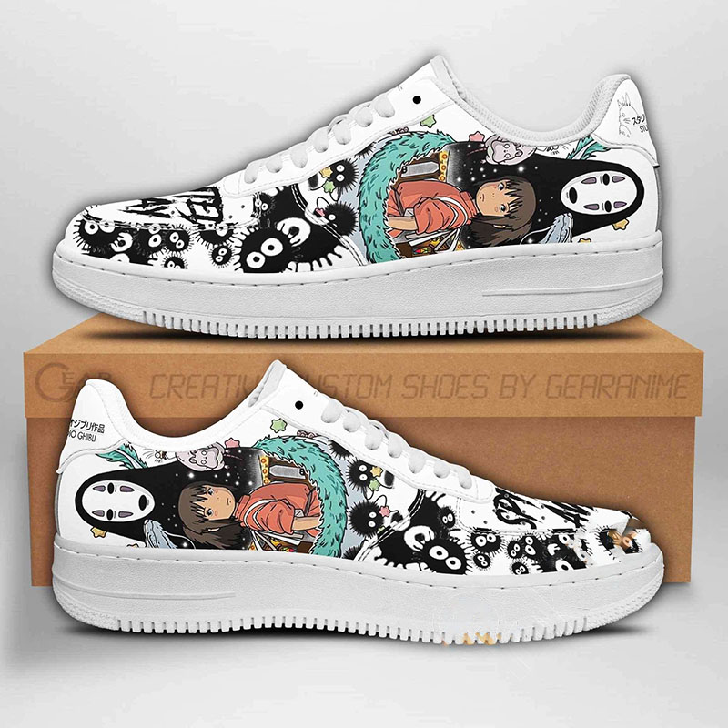 No Face Chichiro Spirited Away Anime Nike Air Force Shoes