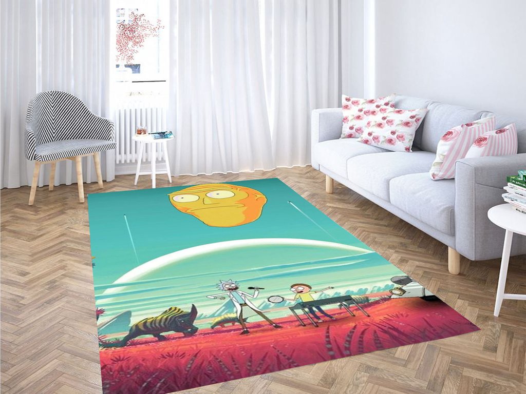 No Man’s Sky Wallpaper Living Room Modern Carpet Rug