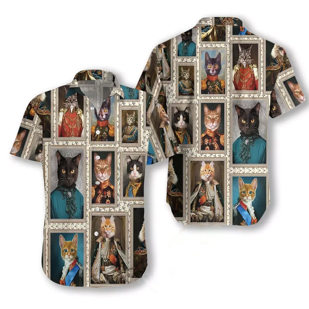 Noble Cat Hawaiian shirts