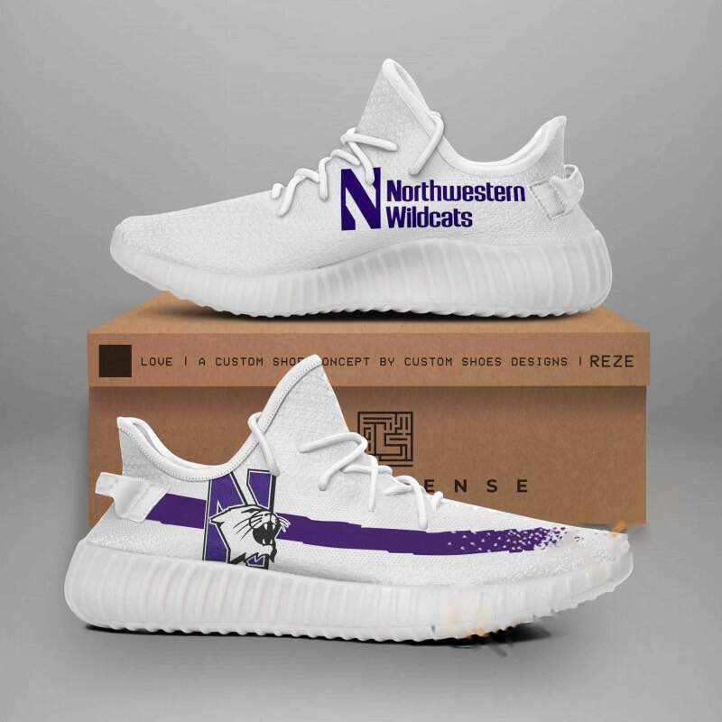 Northwestern University Wildcat Ncaa Yeezy Boost