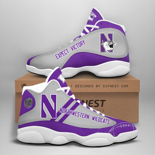 Northwestern Wildcats Custom Air Jordan Shoes
