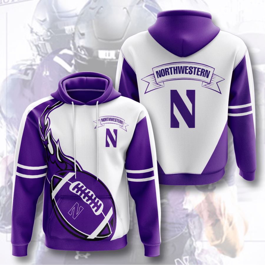 Northwestern Wildcats Custom Hoodie 3D