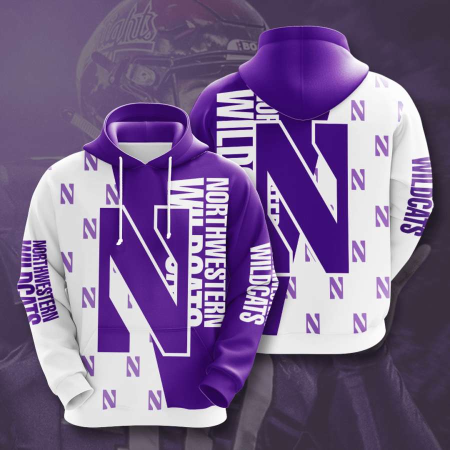 Northwestern Wildcats Custom Hoodie 3D