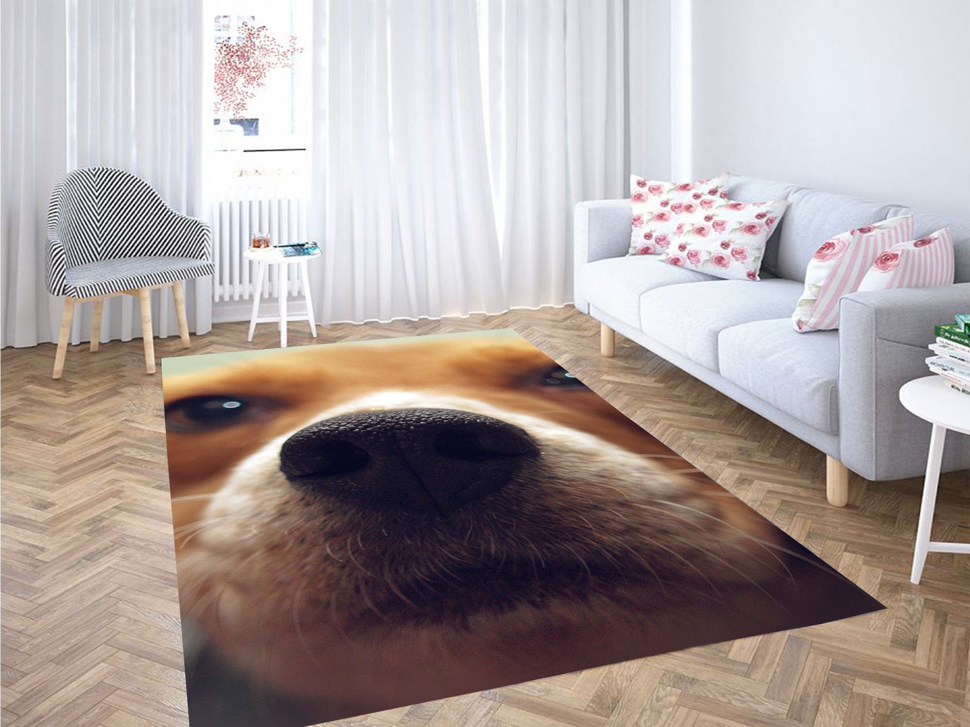 Nose Dog Focus Carpet Rug