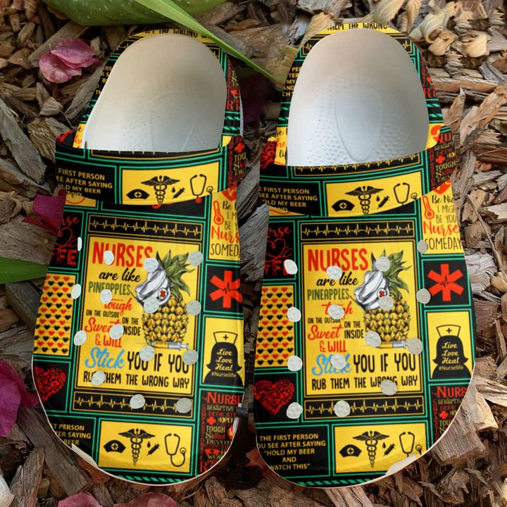 Nurse Are Like Pineapples Crocs Clog Shoes