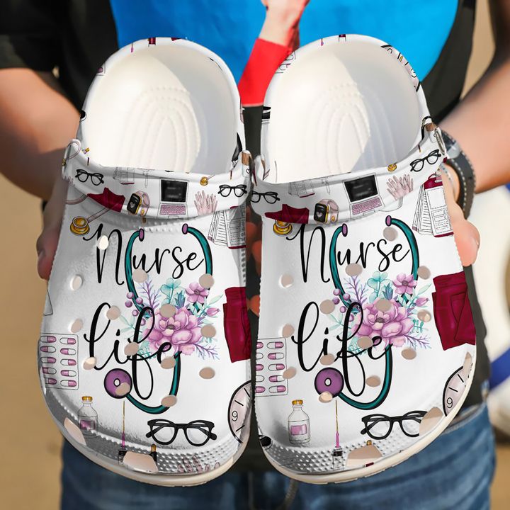 Nurse Beautiful Life Crocs Clog Shoes