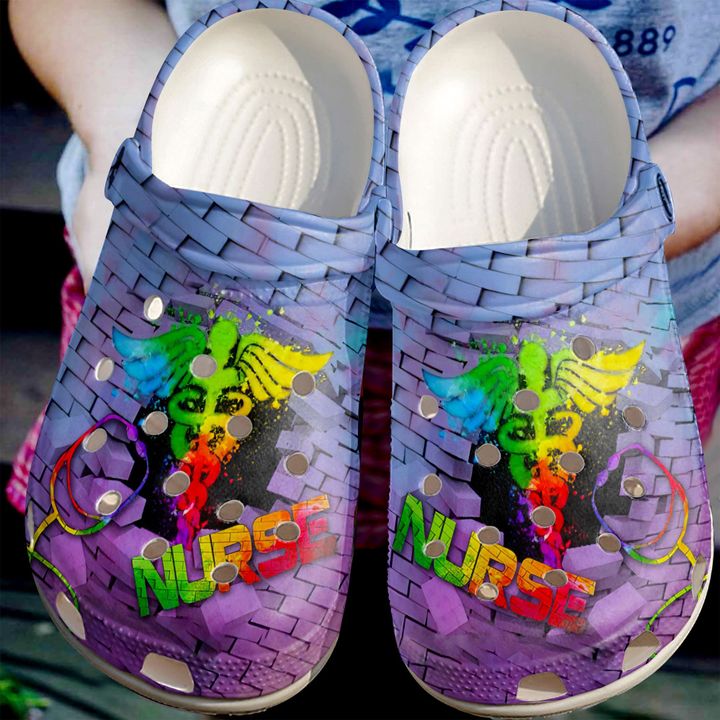 Nurse Bricks Breaking Crocs Clog Shoes