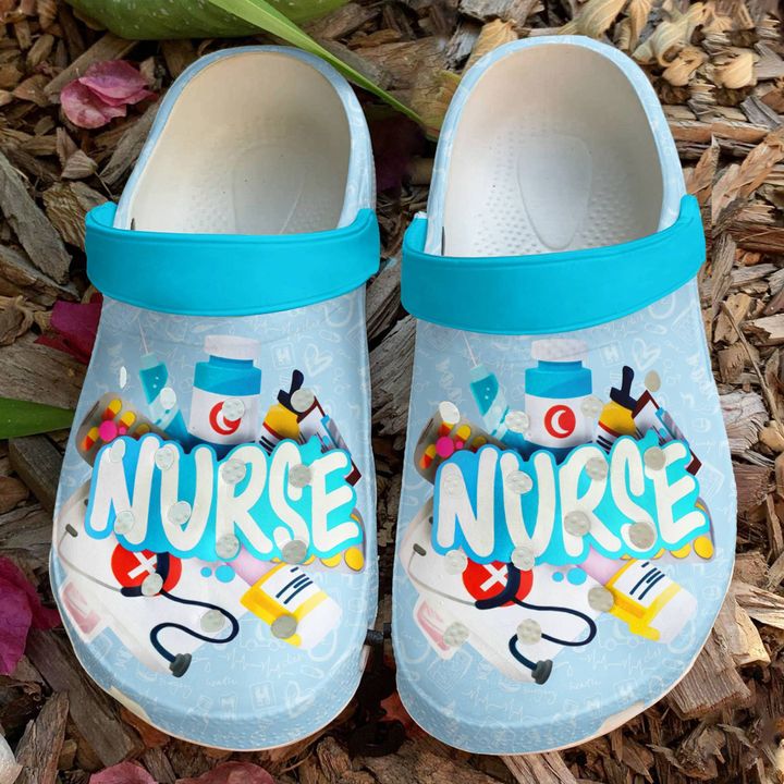 Nurse In Colors Crocs Clog Shoes