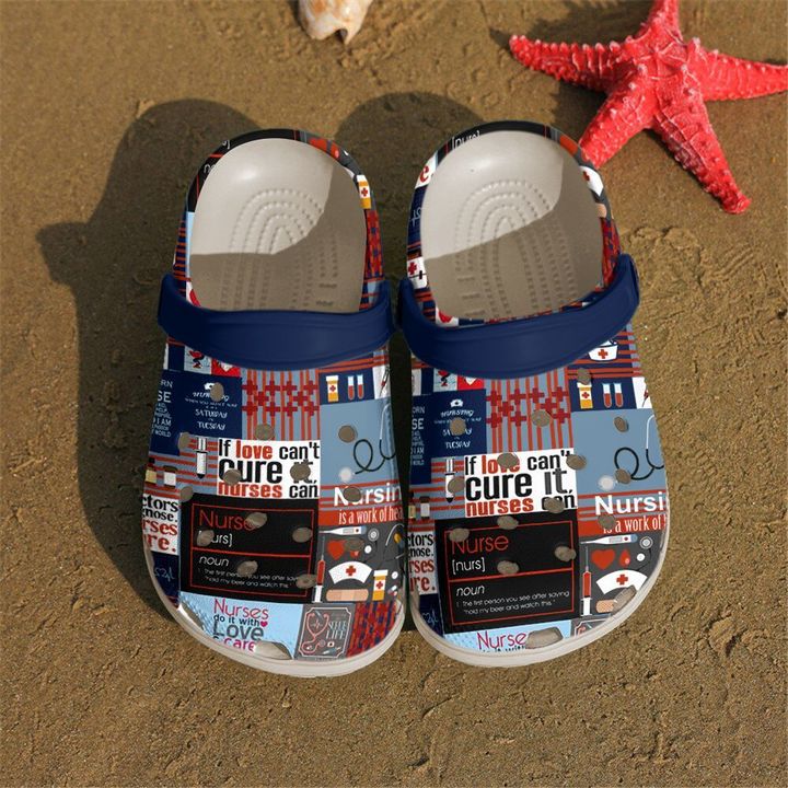 Nurse Love Care Crocs Clog Shoes