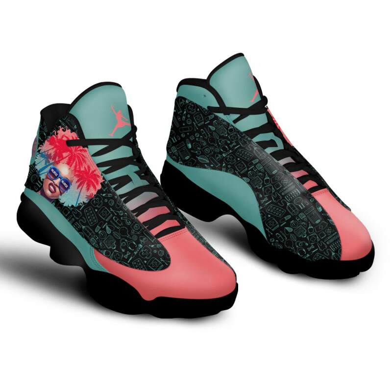 Nurse Melanated Miami Black Air Jordan Shoes