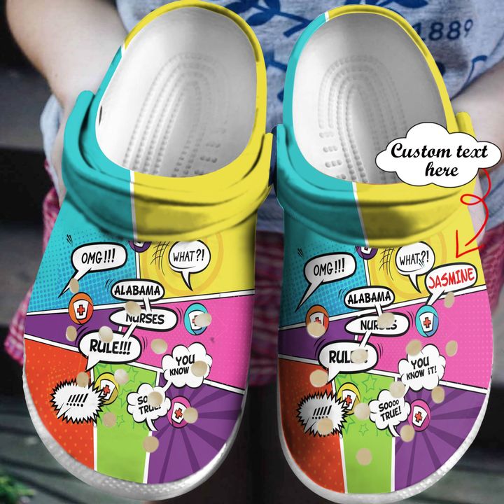 Nurse Personalized Alabama Rules Crocs Clog Shoes