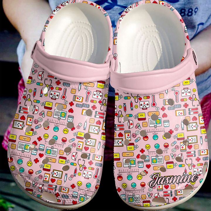 Nurse Personalized Proud Crocs Clog Shoes