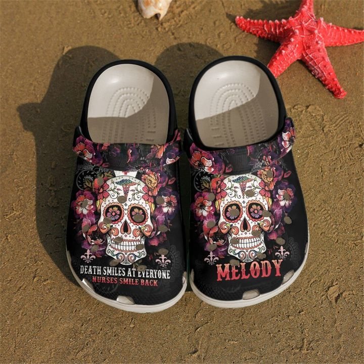 Nurse Personalized Smiles Back Crocs Clog Shoes
