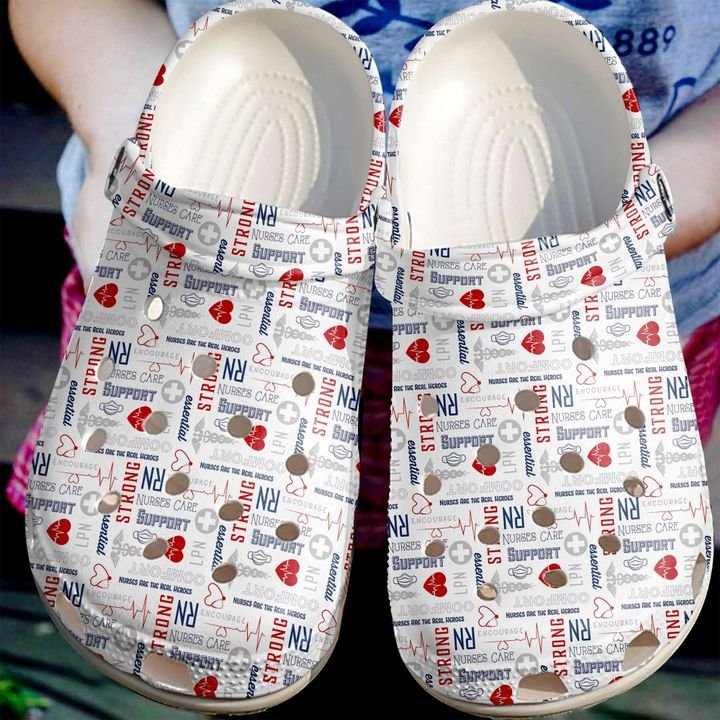 Nurse Rn Strong Crocs Clog Shoes