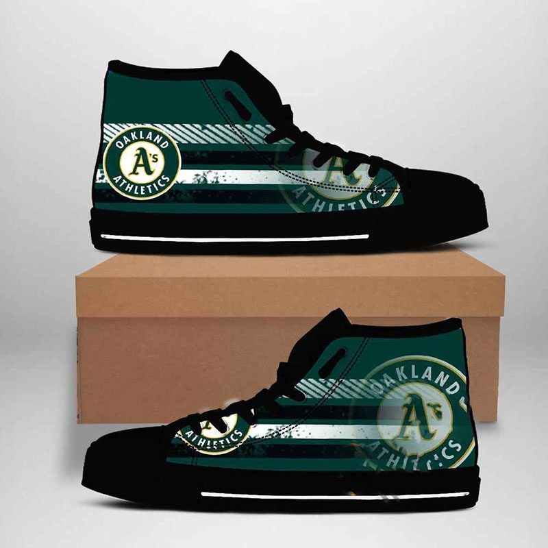 Oakland Athletics Mlb Baseball High Top Shoes