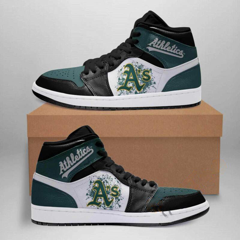 Oakland Athletics Mlb Custom Air Jordan Shoes