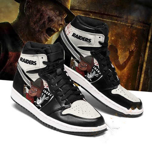Oakland Raiders Horror Custom Air Jordan Shoes