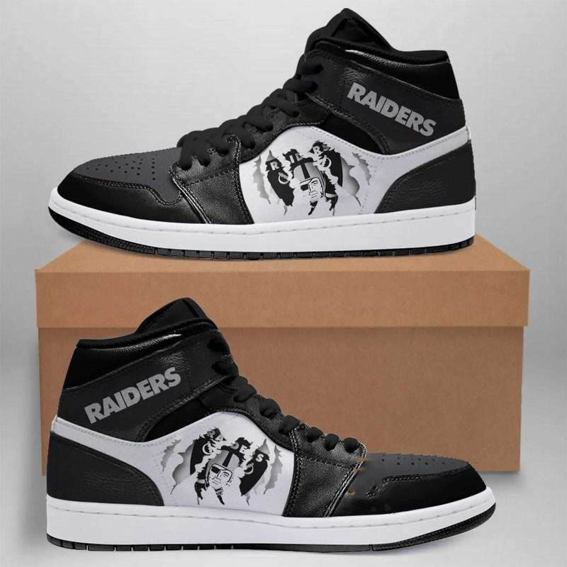 Oakland Raiders Nfl Custom Air Jordan Shoes