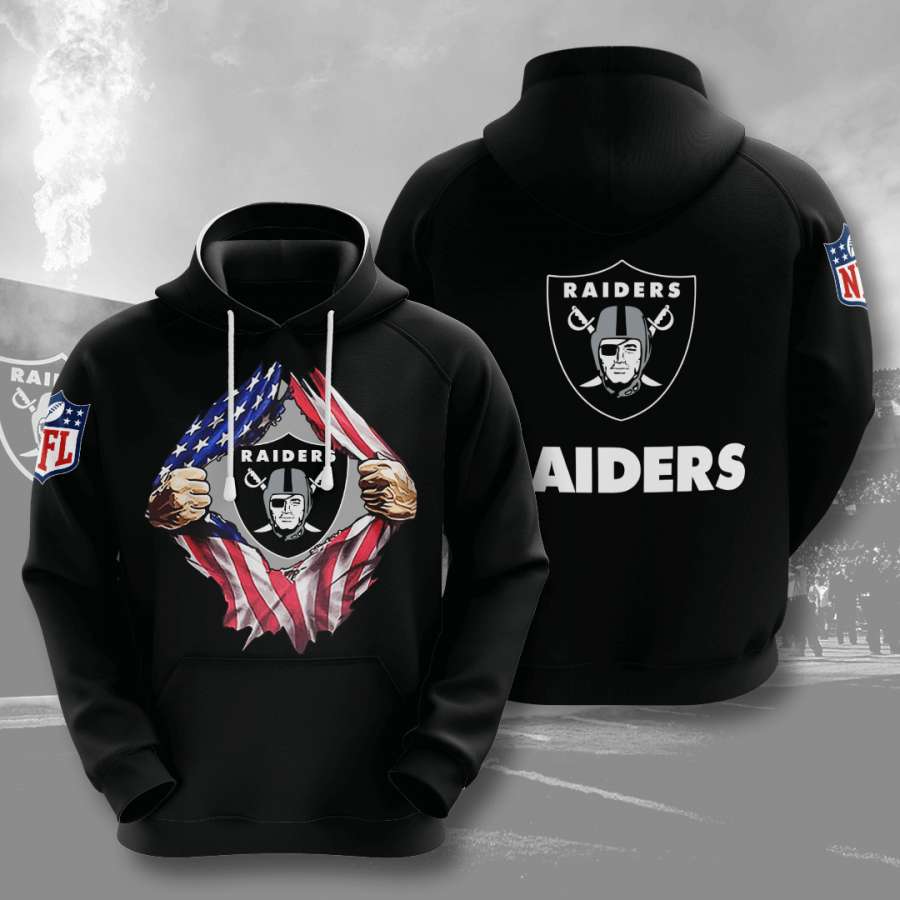 Oakland Raiders Custom Hoodie 3D