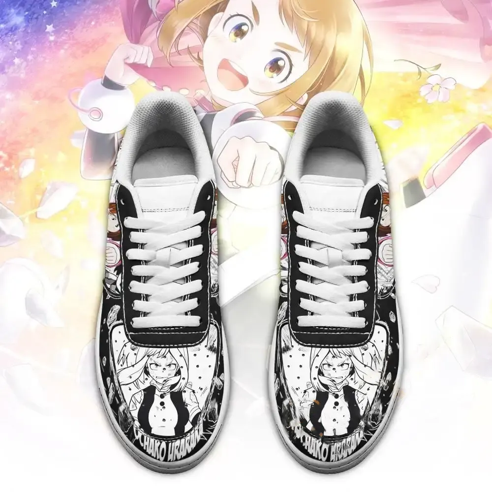Ochako Uraraka Custom My Hero Academia Anime Fan Gift Amazon Nike Air Force Shoes