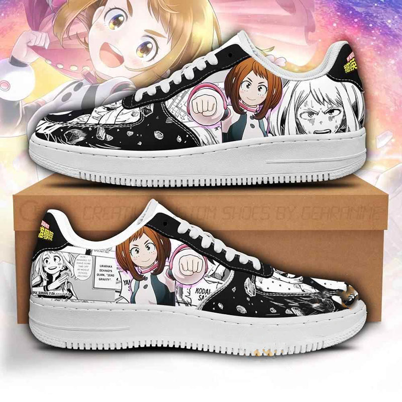 Ochako Uraraka Custom My Hero Academia Anime Nike Air Force Shoes