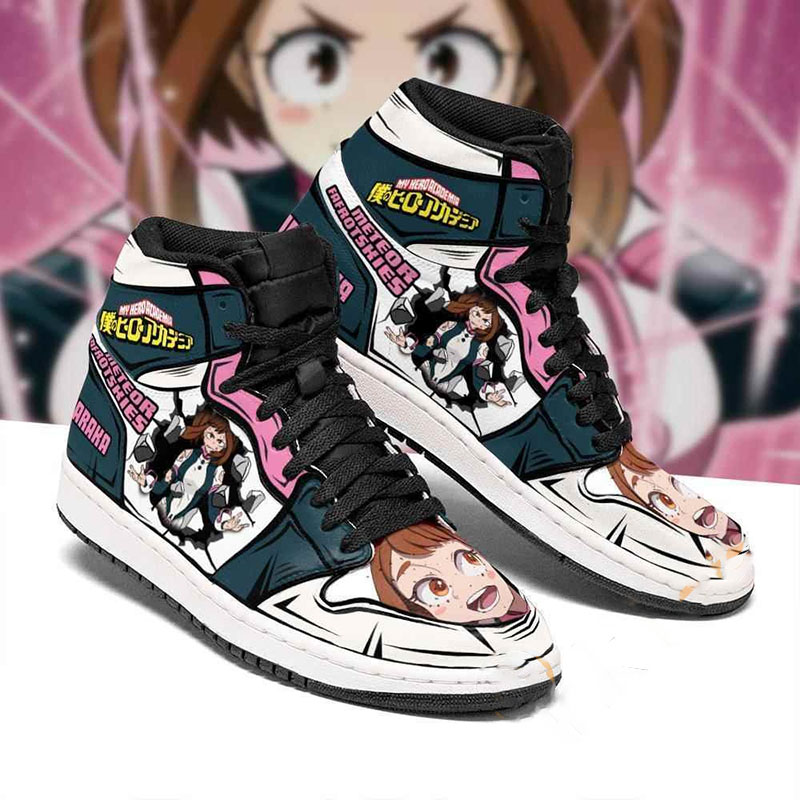 Ochako Uraraka Skill My Hero Academia Sneakers Anime Air Jordan Shoes
