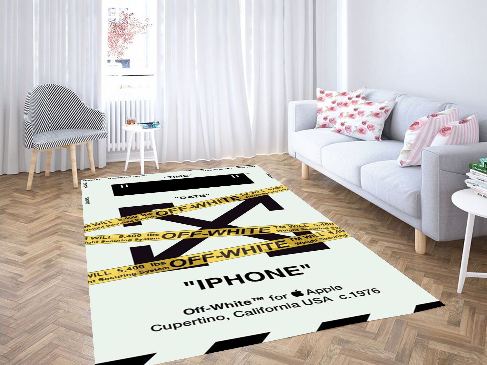 Off White Wallpaper Carpet Rug