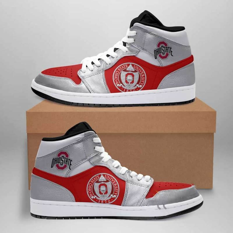 Ohio State Custom Air Jordan Shoes