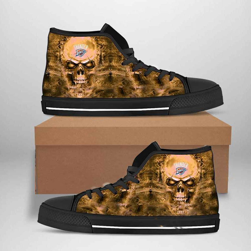 Oklahoma City Thunder Nba Basketball High Top Shoes