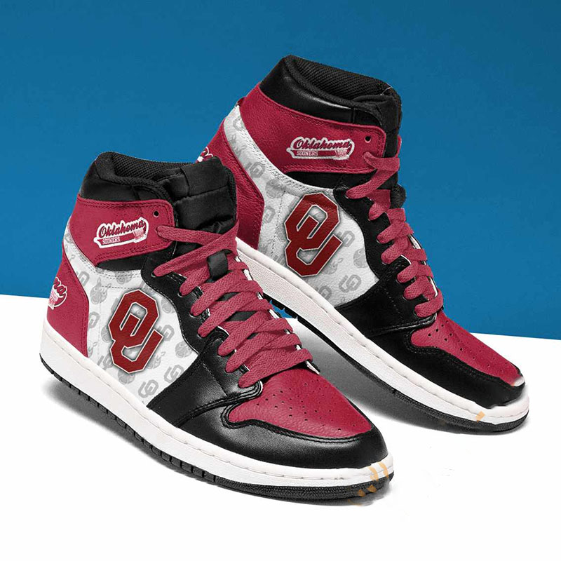 Oklahoma Sooners Football Custom Air Jordan Shoes