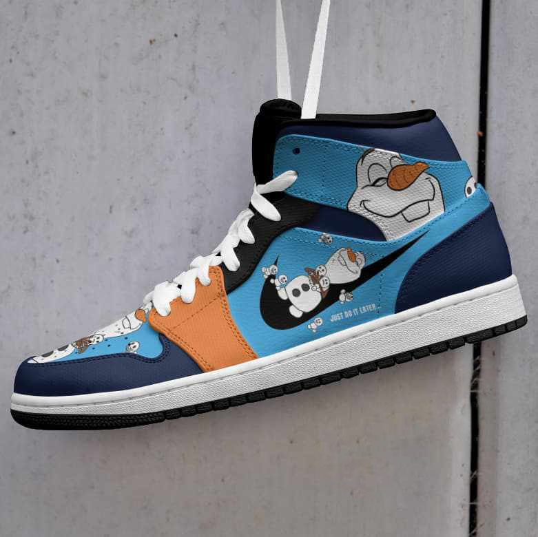 Olaf Just Do It Custom Air Jordan Shoes