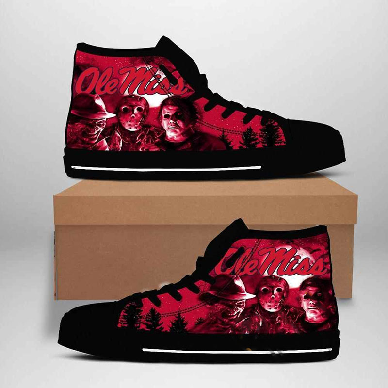 Ole Miss Rebels Ncaa High Top Shoes