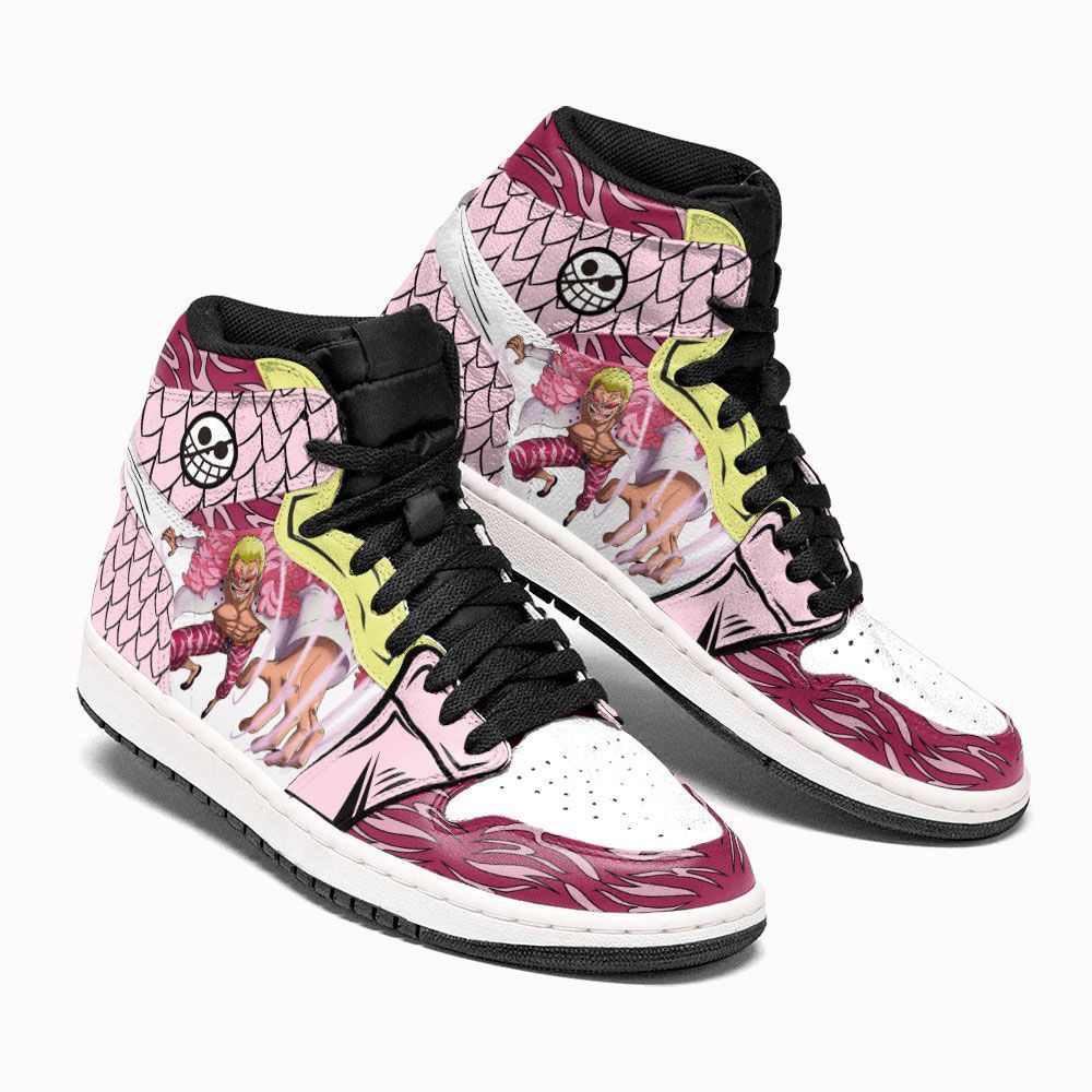 One Piece Doflamingo Custom Anime Air Jordan Shoes