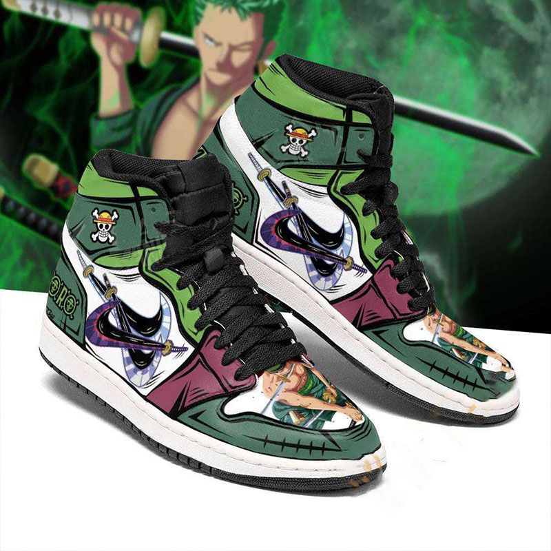 One Piece Zoro Boots Two For Men And Women Personalized Air Jordan Shoes